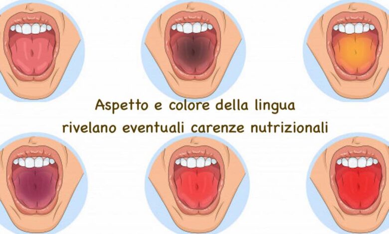Aspetto e colore della lingua rivelano eventuali carenze nutrizionali
