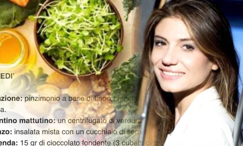 La dieta di Sara Farnetti, il regime dimagrante di 3 settimane