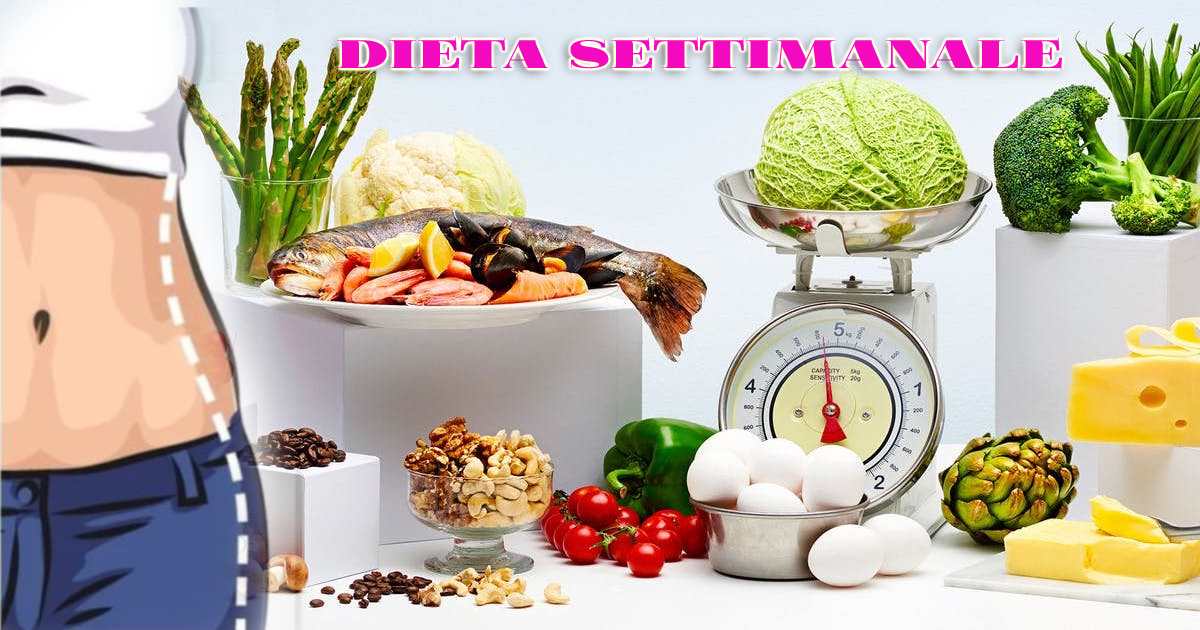 La dieta settimanale per dimagrire 4 kg